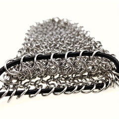 Stainless Steel Chain Dice Storage Bag - Durable Container for Any Occasion
