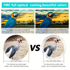 20x50 HD Portable Binoculars BAK4 Prism Waterproof Bird Watching Travel Concerts