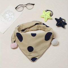 Kids' Warm Triangle Towel for Autumn & Winter