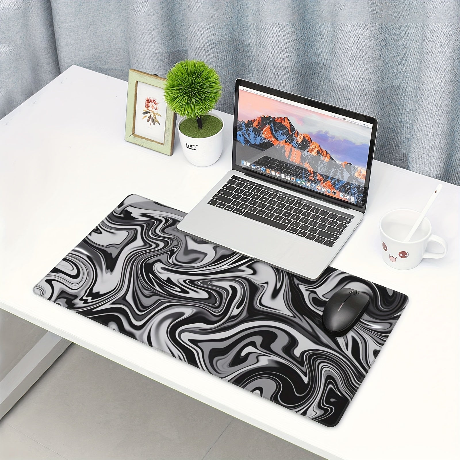 Thick Abstract Large Mouse Pad 80x40cm Anti-Skid Office Desk Carpet