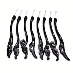 8pcs Crochet Hooks Soft Handle Aluminum Knitting Tool Sweater Needle Retro Fancy