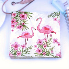 20pcs Pink Flamingo Napkins Disposable Paper Towel Summer Party Supplies