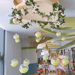 Refillable Transparent Plastic Ornament Balls DIY Decorations