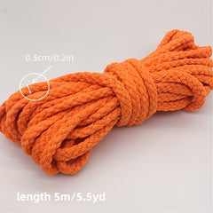 Colorful Cotton Rope Waistband Drawstring DIY Material 5.5yd