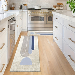 Light Runner Rug Grey Washable Carpet Delicate Hemming Floor Mat