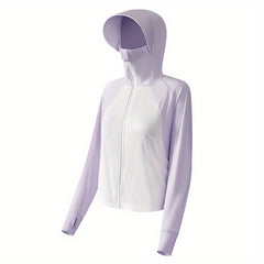 Women's Summer Sun Suit Hoodie Shawl Wrap UV Protection Sports Jacket
