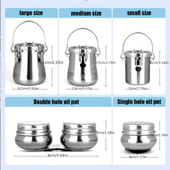 Stainless Steel Painting Pen Washer Leakproof with Cover and Drying Cylinder