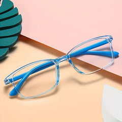 Kids Light Blocking Glasses Square Frame Boys Girls Anti Blue Light