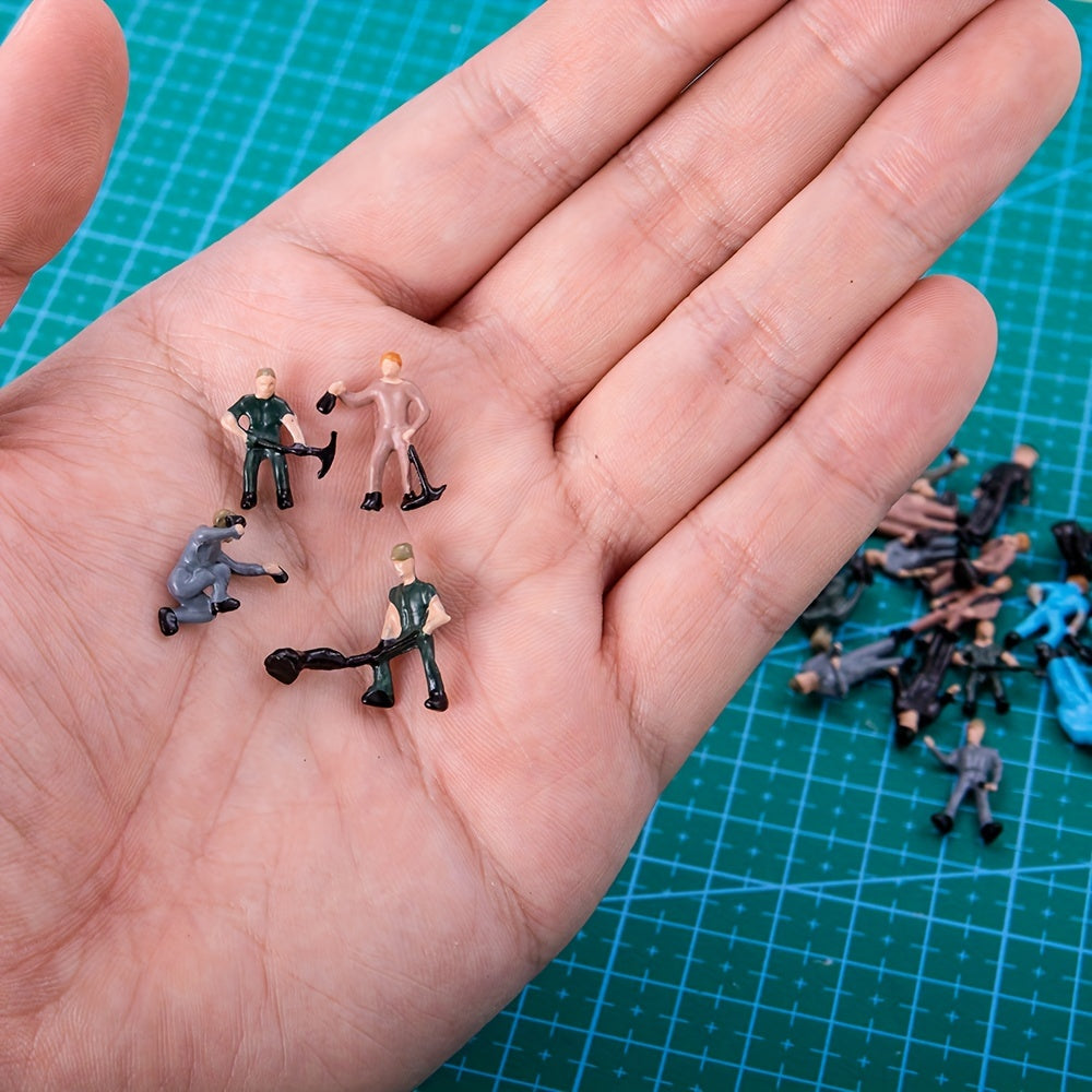 1/87 Railway Worker Model Set - Fun Toy For Kids