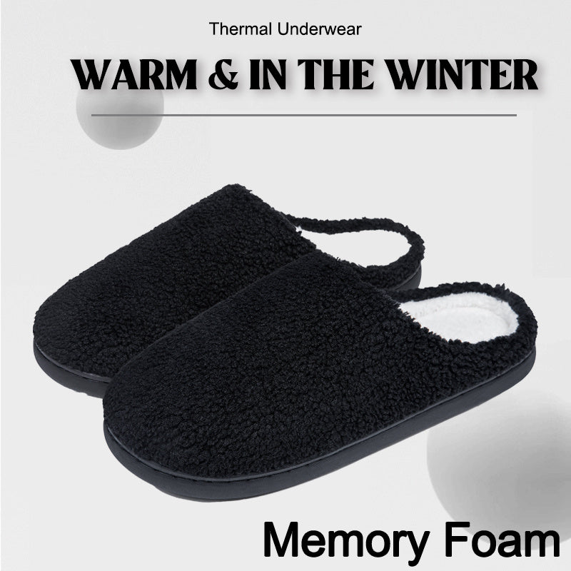 Men's Memory Foam Warm Fleece Comfortable House Slippers Winter