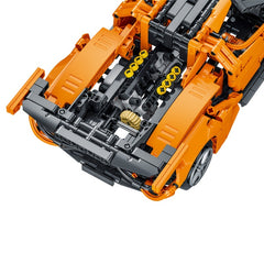 Orange Supercar Racing Building Blocks for Adults & Kids
