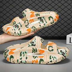 Men's Camo Platform Slides Anti-Skid Slippers