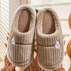Cozy Bunny Plush Slippers Anti-Skid Indoor Shoes for Men