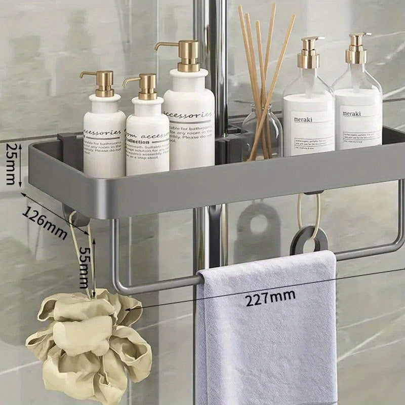 Shower Caddy Rod Holder Bathroom Organizer