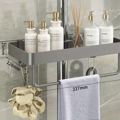 Shower Caddy Rod Holder Bathroom Organizer
