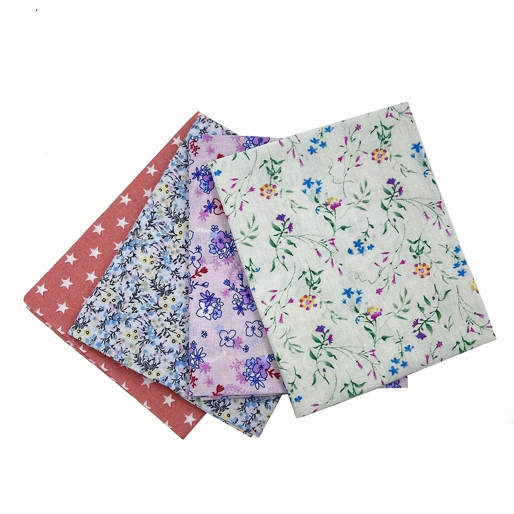 4pcs Cotton Fabric Craft Sewing Supplies DIY Quilting Sewing