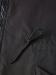 Solid Pockets Hooded Jacket Zip Up Casual Long Sleeve