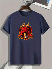 Monster Print Men's Graphic Tshirt for Summer