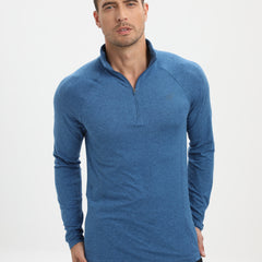 Men's Quick Dry Long Sleeve Polo Shirt - Breathable & Stretchy