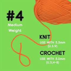 3 Skeins Cotton Nylon Blended Yarn for Knitting Weaving Crocheting