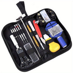 147-Piece Watch Repair Tool Set with Carrying Pouch