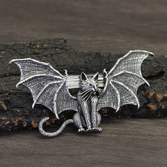 Vintage Witch Pagan Hairpin Dragon Crescent Moon Hairpin Magic Occult Hair Stick