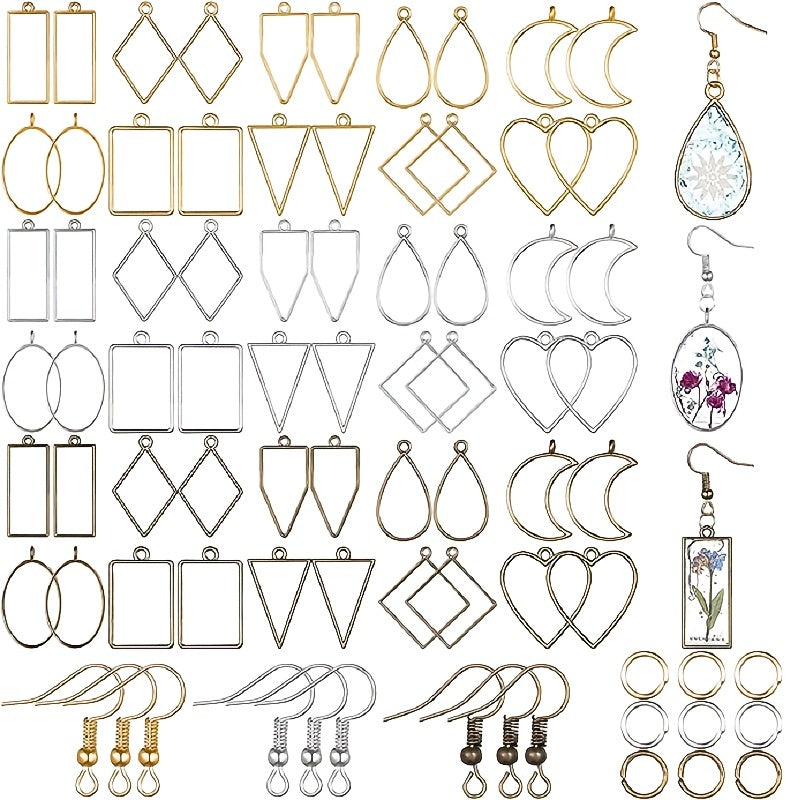 180pcs Open Bezels For Resin Jewelry Making Kit