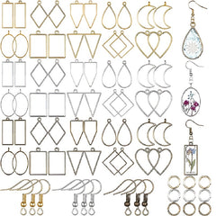 180pcs Open Bezels For Resin Jewelry Making Kit