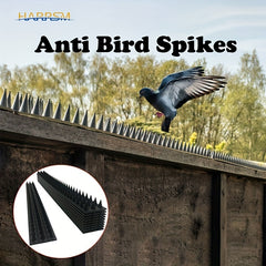 2pcs Plastic Bird & Cat Spikes - Pest Deterrent & Stylish Home Decor