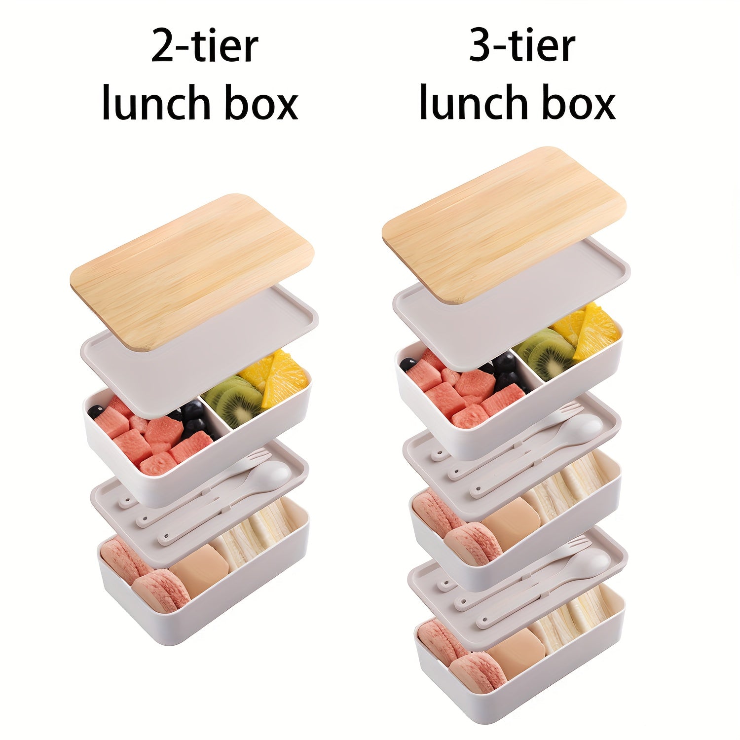 Japanese Style Lunch Box with Insulation Bag Bamboo Lid Large Capacity