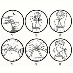 4pcs Invisible Bra Strap Clips Non slip Buckles Conceal Bra Straps