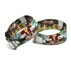 1pc Anime Print Bracelet Waterproof Durable Reusable Wristband Christmas Gift