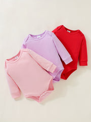Baby's Long Sleeve Romper Set - Infant Bodysuit Clothes