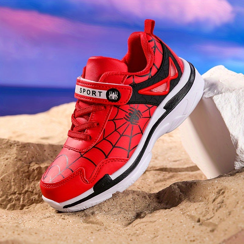 Boy's Spider Chunky Shoes Non Slip Sneakers For Kids Outdoor