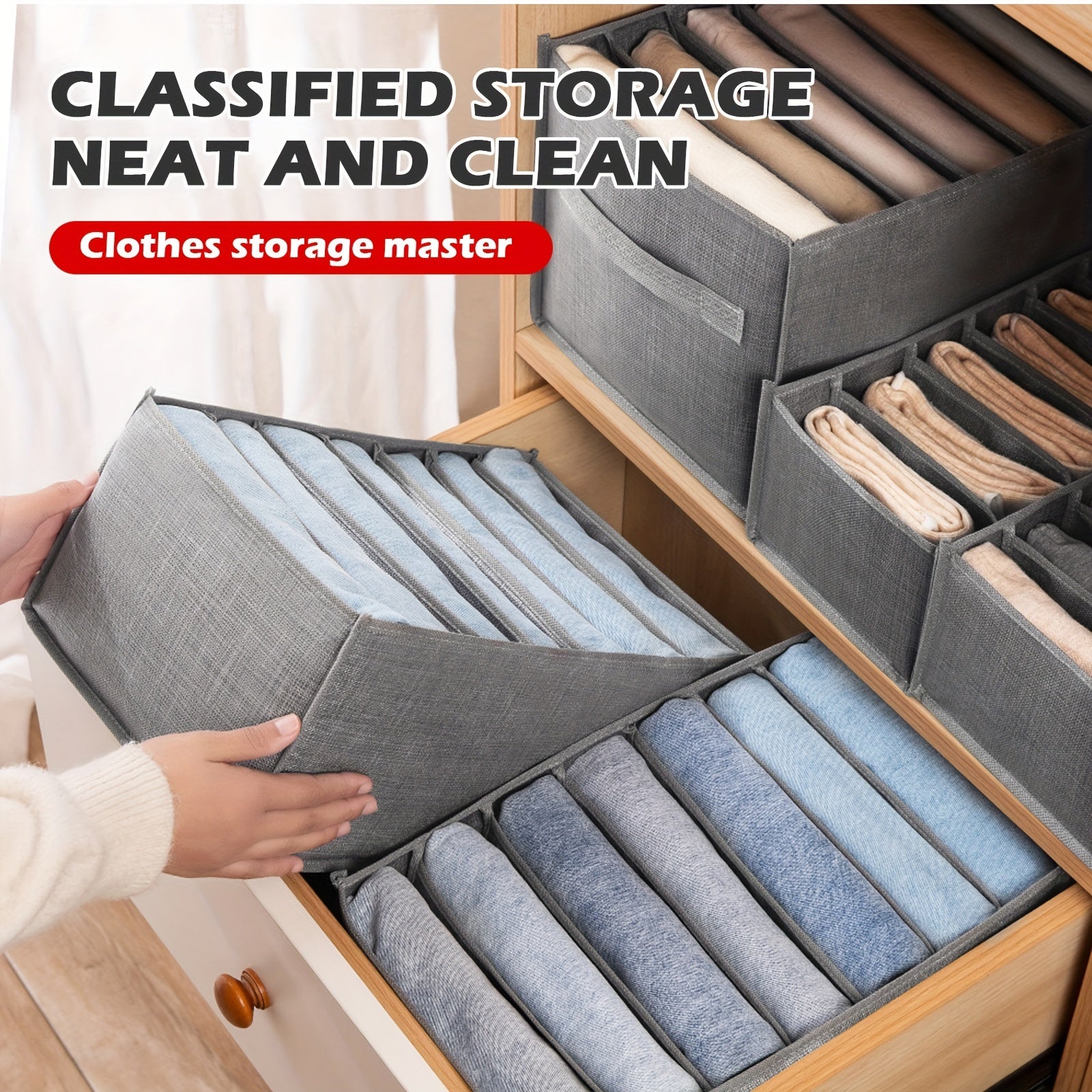 Drawer Organizers for Clothing Wardrobe Clothes Organizer Dresser Drawer