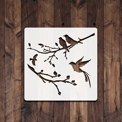 DIY Bird Cage Hollow Out Painting Stencils - 8 Styles, 6 Inch