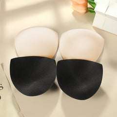 2 Pairs Plus Size Basic Bra Pads Inserts Women's Plus Breathable Removable