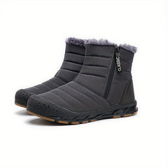 Warm Snow Boots Zipper Closure Waterproof Thermal Winter Shoes