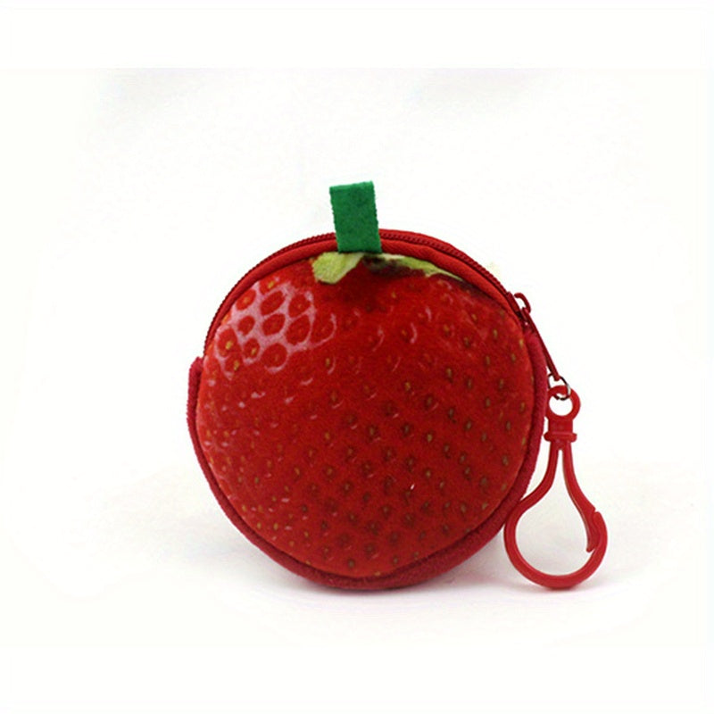 Fruit Volleyball Plush Coin Purse Bag Pendant