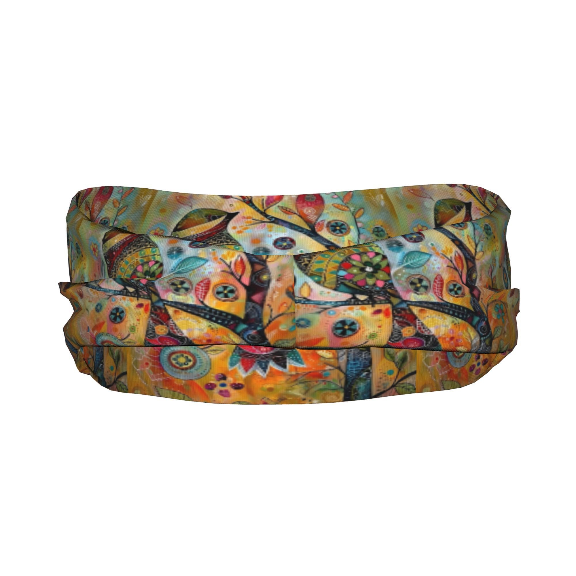 Tree of Life Sports Headband Vibrant Colorful Sweat Wicking Breathable Polyester