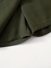 Girls Bow Front Straight Leg Casual Shorts For Summer