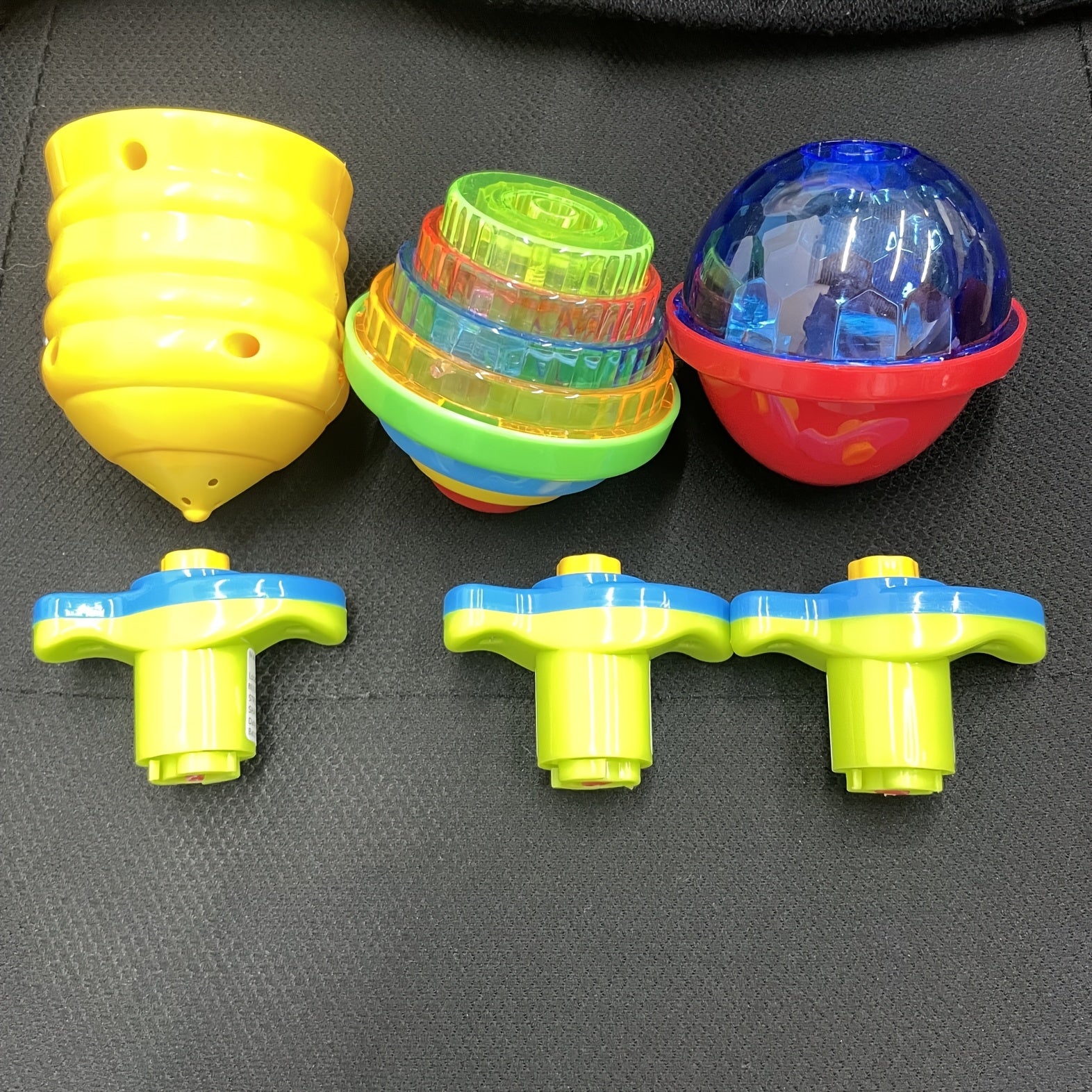 LED Light Up Spinning Tops for Kids Interactive Outdoor Play