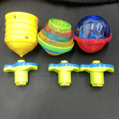 LED Light Up Spinning Tops for Kids Interactive Outdoor Play