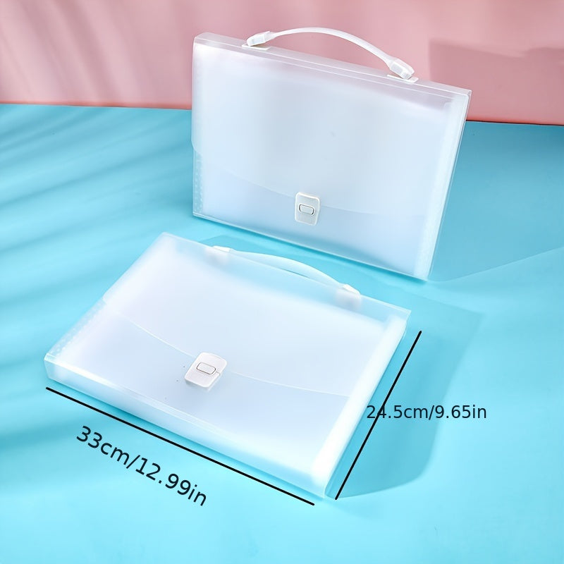 13 Pockets A4 Expanding File Folder Organizer with Handle