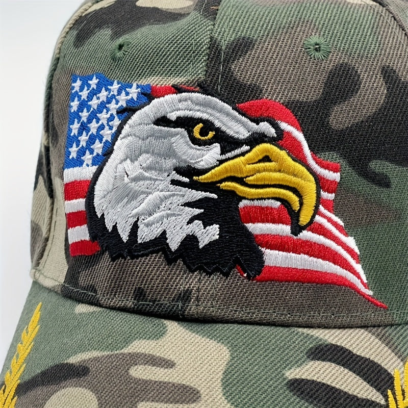 Eagle Embroidered Baseball Cap Tactical Camouflage Sunshade Dad Hat
