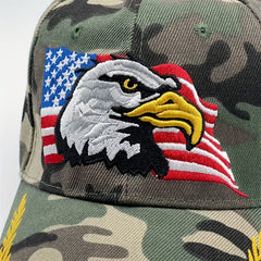 Eagle Embroidered Baseball Cap Tactical Camouflage Sunshade Dad Hat