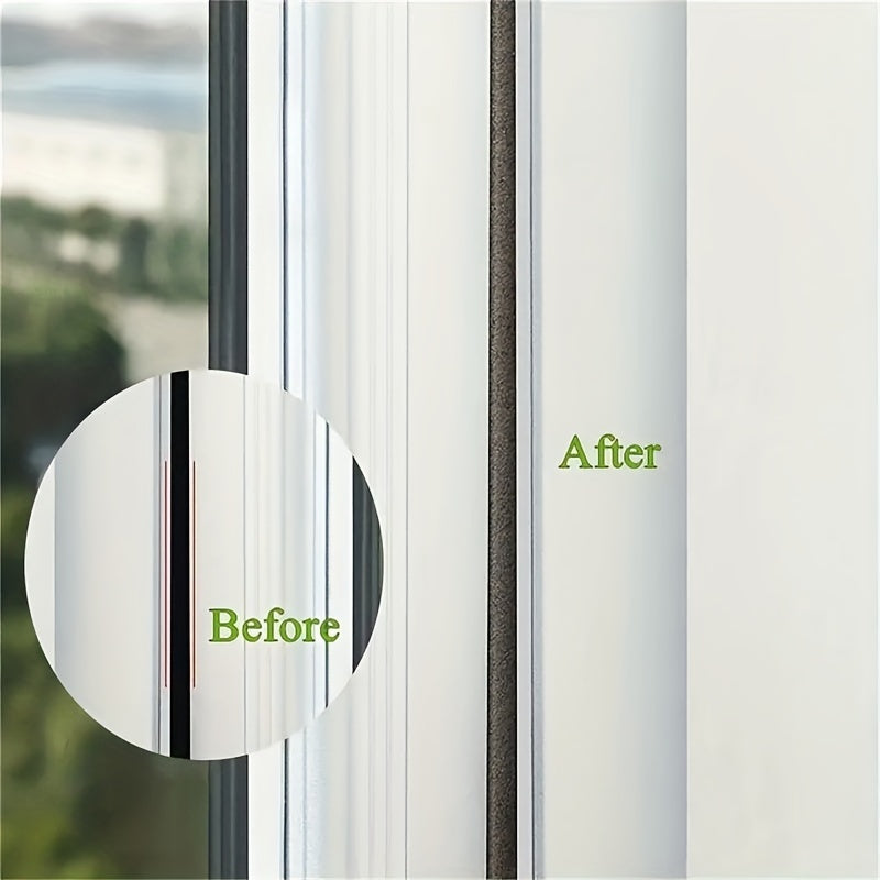 2pcs Weather Stripping Seal Strips for Wooden & Glass Doors