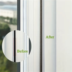 2pcs Weather Stripping Seal Strips for Wooden & Glass Doors