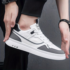 Men's Lace up Sneakers Skate Shoes Breathable Walking Shoes