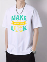 Men's Graphic Crew Neck Active T shirt Casual Comfy Tees for Summer